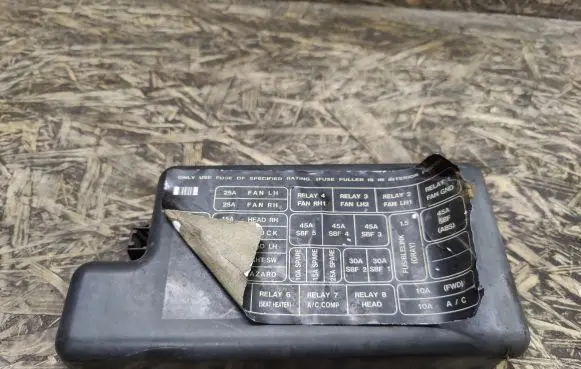 Subaru SVX Fuse box cover