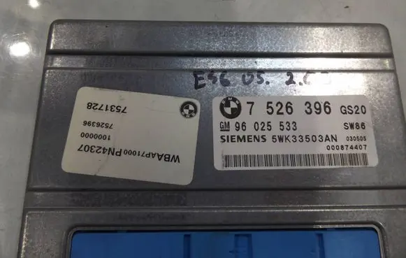 BMW 3 E46 Gearbox control unit/module 7526396