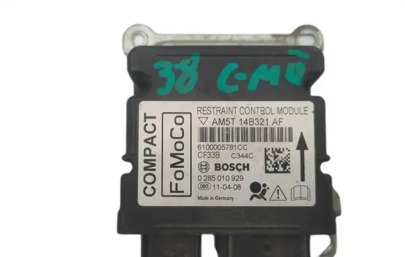 Ford C-MAX II Airbag control unit/module AM5T14B321AF 0285010929 6100005781CC