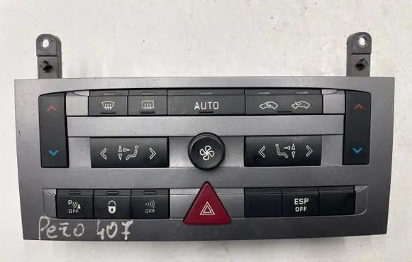Peugeot 407 Climate control unit 96573322 FK0B1376D2 VP4PH188C612ABA