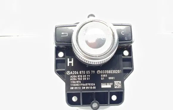 Mercedes-Benz C W204 Multifunctional control switch/knob A2048700579 A2049020501 A2048700979