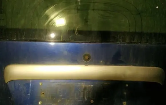 Fiat Doblo Trunk door license plate light bar 