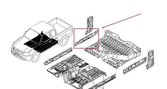 Mazda BT-50 Rear quarter panel UH8353952