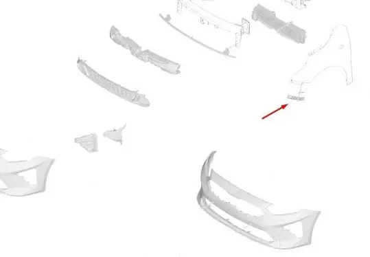 KIA Pro Cee'd III Front bumper mounting bracket 86513J7000