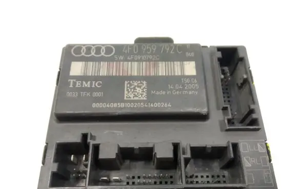 Audi A6 S6 C6 4F Door control unit/module 4F0959792C 4F0910792C