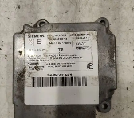 Peugeot 307 Airbag control unit/module 9635784280