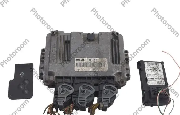 Renault Megane II Engine ECU kit and lock set 0281011275 8200305678 1039S02073