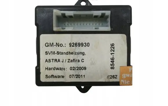 Opel Zafira C Other control units/modules 9269930