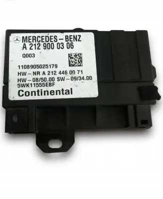 Mercedes-Benz E W212 Fuel pump relay 