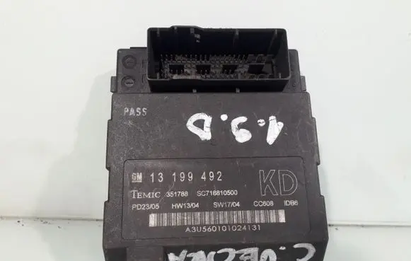 Opel Vectra C Comfort/convenience module 13199492