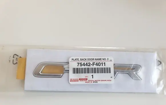 Toyota C-HR I Other badges/marks 75442F4011