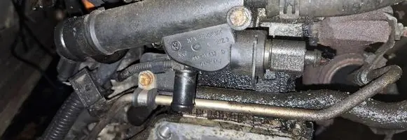 Volkswagen PASSAT B6 Engine coolant pipe/hose 038121132D