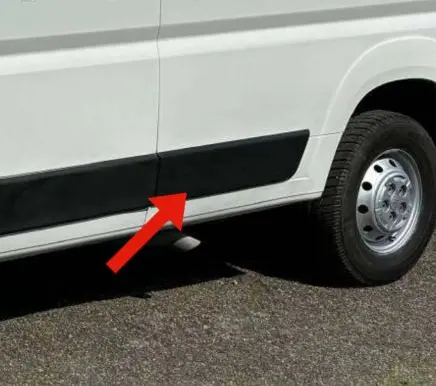 Citroen Jumper Rear fender molding trim 1306612070 B803