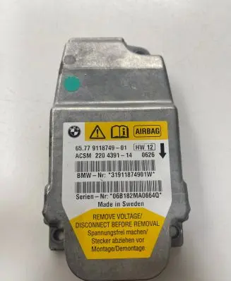 BMW 5 E60 E61 Airbag control unit/module 9118749 31911874901W 220439114