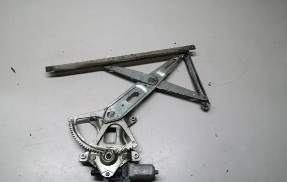 Rear door window regulator with motor