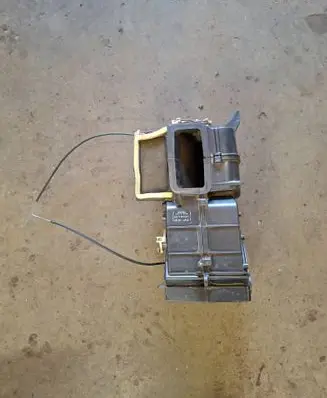 Interior heater climate box assembly