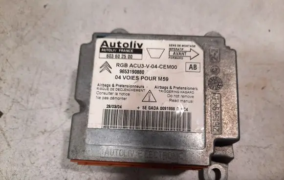 Citroen Berlingo Airbag control unit/module 603602500 9653190880