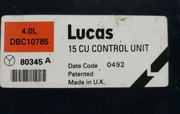 Jaguar XJ SERIE 3 Engine control unit/module DBC10785 80345A 0492