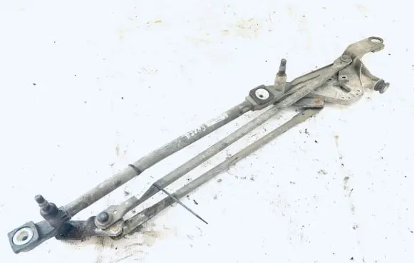 Front wiper linkage and motor