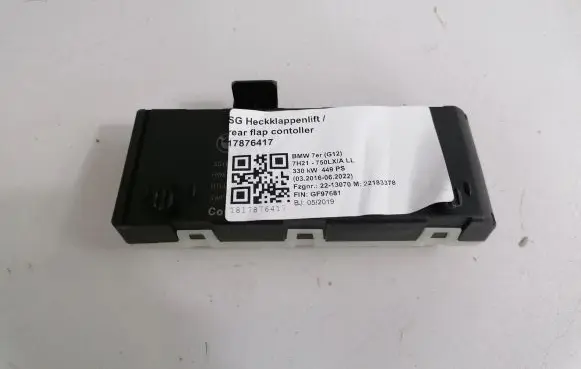 BMW 7 G11 G12 Tailgate/trunk control unit/module 9451476