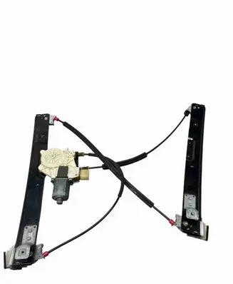 Rear door window regulator with motor
