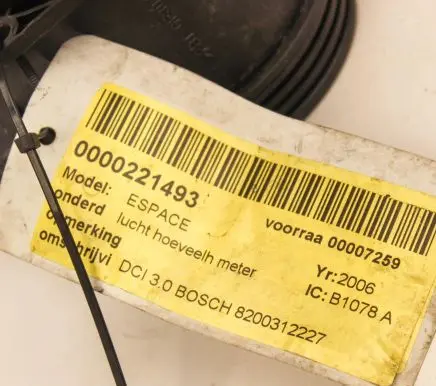 Renault Megane III Mass air flow meter 0280218146