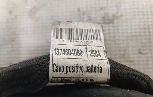 Fiat Ducato Positive cable (battery) 1374604080 01374604080