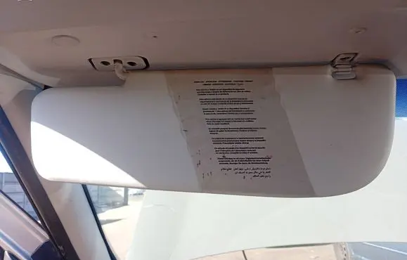 Opel Combo D Sun visor