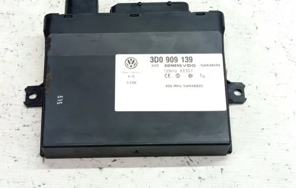 Volkswagen Phaeton Keyless (KESSY) go control unit/module 3D0909139 5WK48494 5WK48825