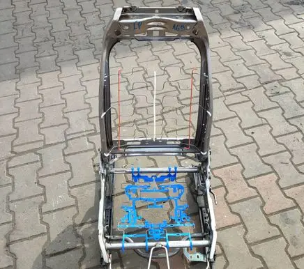 Opel Corsa F Driver seat console base 4699