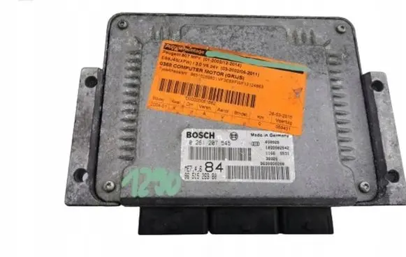 Peugeot 807 Engine ECU kit and lock set 0261207545 0261207545 9638858280 9651526980