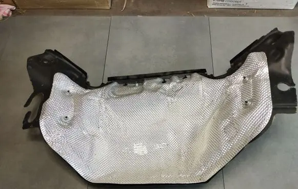 Heat shield in engine bay