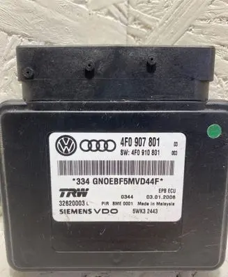 Audi A6 S6 C6 4F Hand brake control module 4F0907801 5WK32443 4F0910801