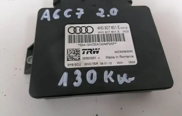 Audi A6 S6 C7 4G Hand brake control module 4H0907801E