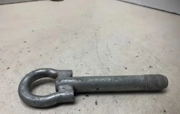 Towing hook eye