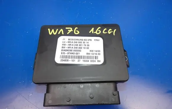 Mercedes-Benz A W176 Hand brake control module A2469003014 A2469017905 A2469021002