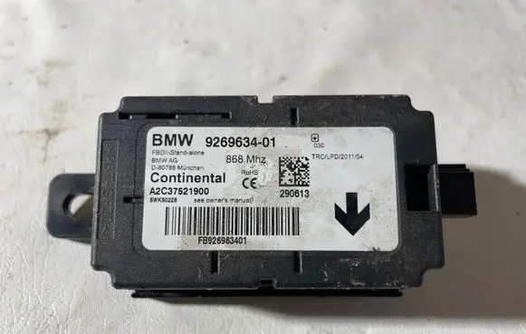 BMW 3 F30 F35 F31 Alarm control unit/module 9269634 A2C37521900