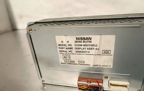 Nissan Almera Tino Screen/display/small screen