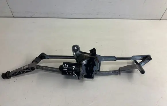 Front wiper linkage and motor