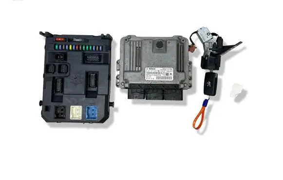 Peugeot 207 Engine ECU kit and lock set 9666729580 0281017333 9677013180
