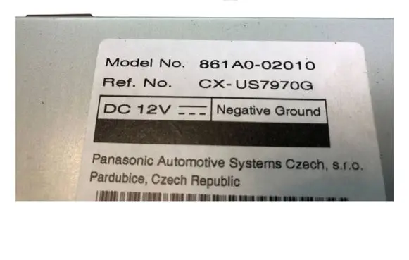 Toyota Auris 150 Other control units/modules 861A002010 CXUS7970G 861A0-02010