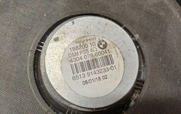 BMW 1 E81 E87 Subwoofer speaker 6513914323301 18820010 430407860041