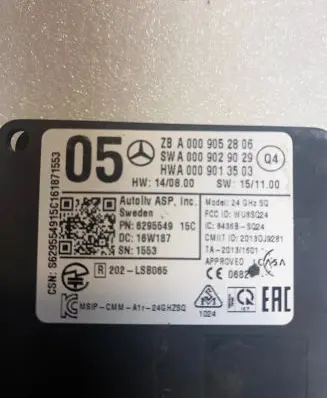 Mercedes-Benz GLE (W166 - C292) Distronic sensor radar A0009052806
