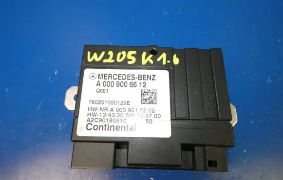 Mercedes-Benz C W205 Fuel injection pump control unit/module A0009006612 160201050129E A0009017202