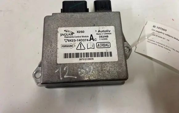 Jaguar XF X250 Airbag control unit/module 9X2314D374AC