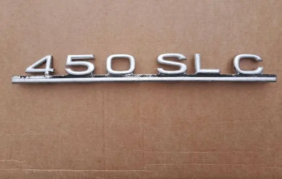 Mercedes-Benz SL R107 Rear door emblem/model letters 450SLC