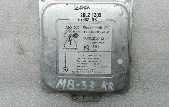 Mercedes-Benz E W212 Headlight ballast module Xenon A2129007804