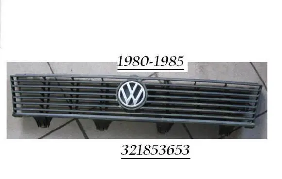 Volkswagen PASSAT B2 Front bumper upper radiator grill 321853653