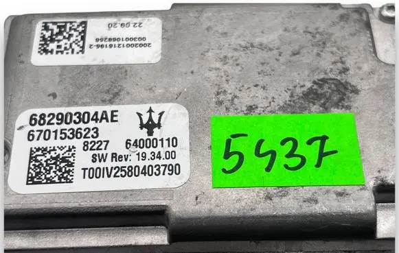 Maserati Levante Central body control module A5437 68290304AE