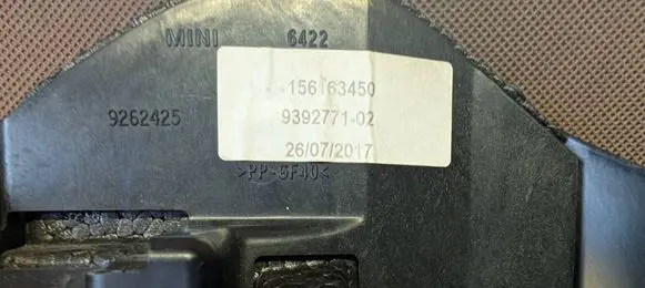 Mini One - Cooper F56 F55 Steering wheel column trim 9262425 9392771
